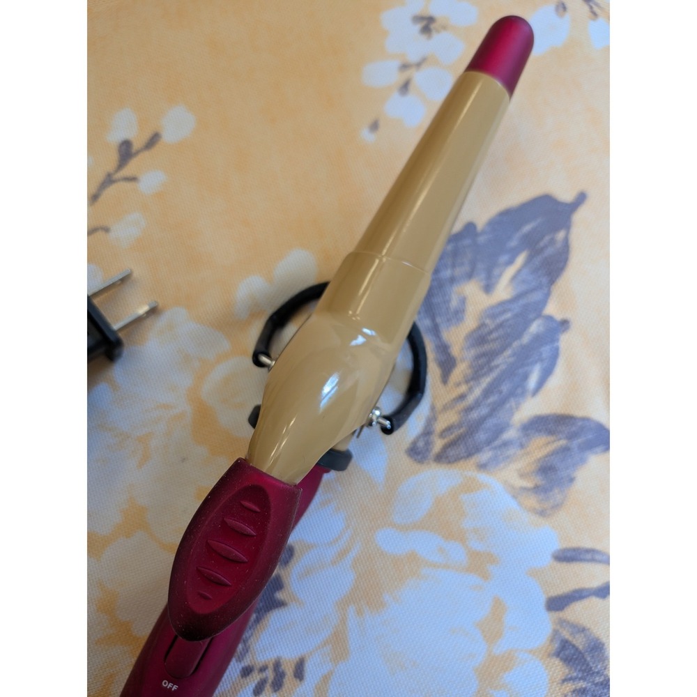 CHI Air Tapered Ceramic‎ Curling Wand Pink & Gold Never Used (No Box)
